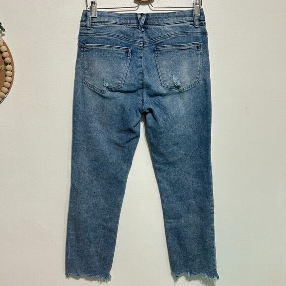 Wit & Wisdom Jeans Women's Sz 6 Ab Solution Distressed & Faded Ankle Blue - Picture 3 of 10